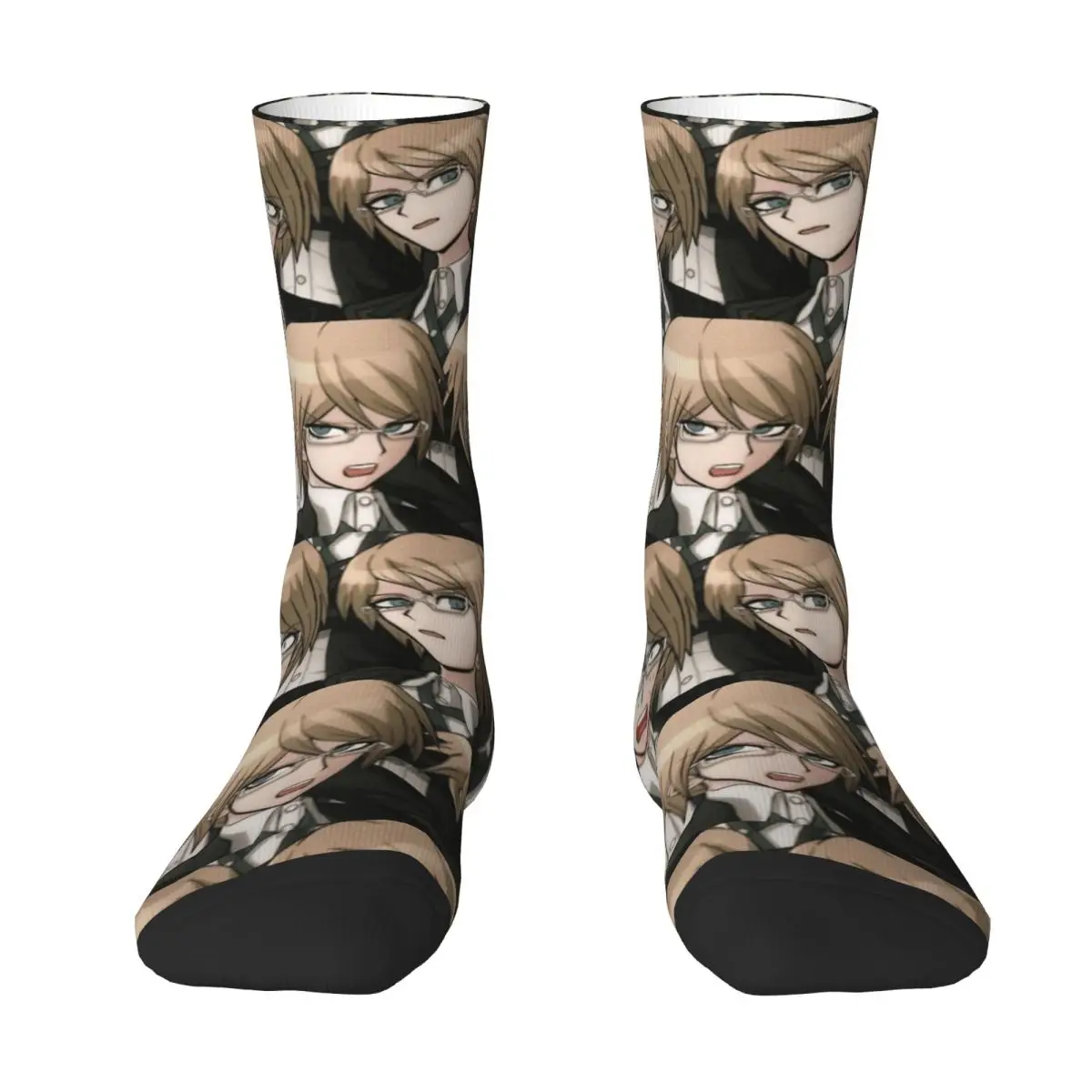 Byakuya Togami Anime Stockings Danganronpa Design Modern Socks Autumn Anti Sweat Socks Men Outdoor Sports Soft Breathable Socks