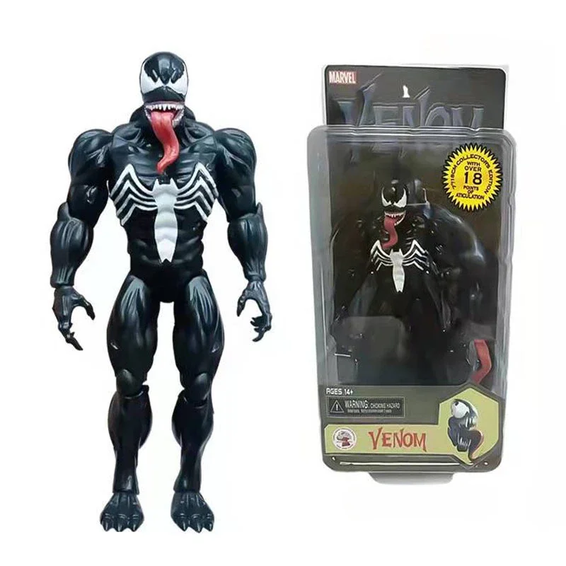 Hasbro Marvel Spider Man Venom Deadly Guardian 7-inch To 12 Inch Articulated Movable Doll Figurine, Figurine Model, Ornament Toy