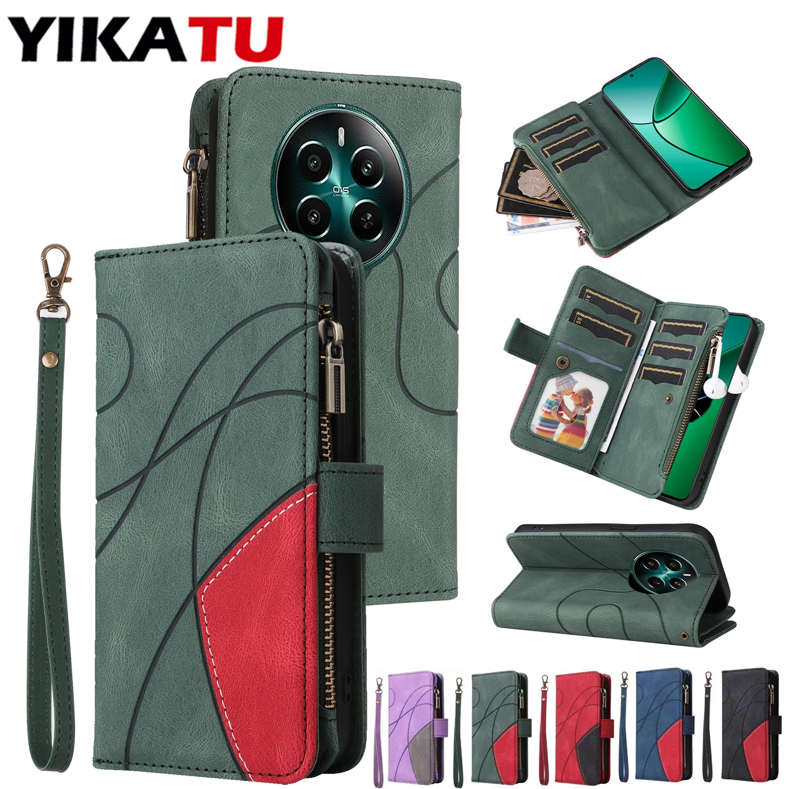 

Magnetic Wallet Case For OPPO Reno12 Pro 5G Reon7 Z RenoZ Reno8 T 4G Reno7 Reno5 F Reno4 Z K10 K12X F19 F17 Pro Find X5 Lite