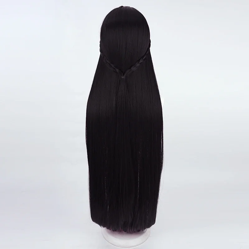 Game GODDESS OF VICTORY: NIKKE Mihara Cosplay Wig Long Hair Black Purple Mixed Halloween Role Play Costume Wigs with Wig Cap