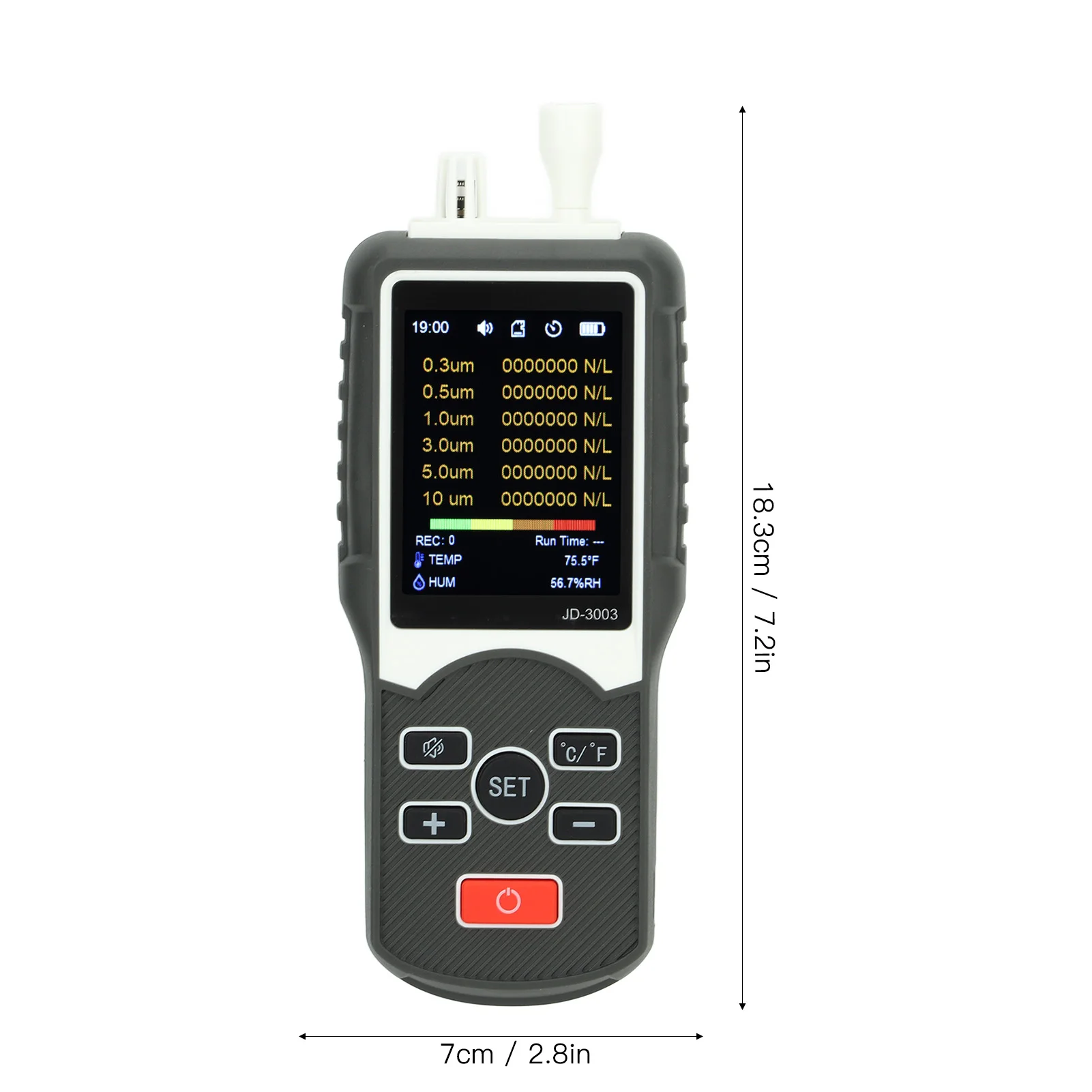 Air Dust Particle Monitor Dust Particle Counter Professional Particulate Matter Tester Air Quality Monitor for Indoor Outdoor