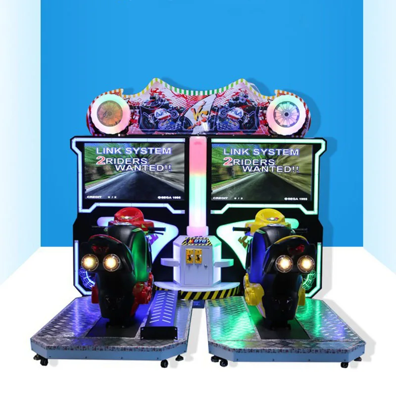 Two Player Coin Operated 32 Inch Simulator Arcade Racing Car Game Machine