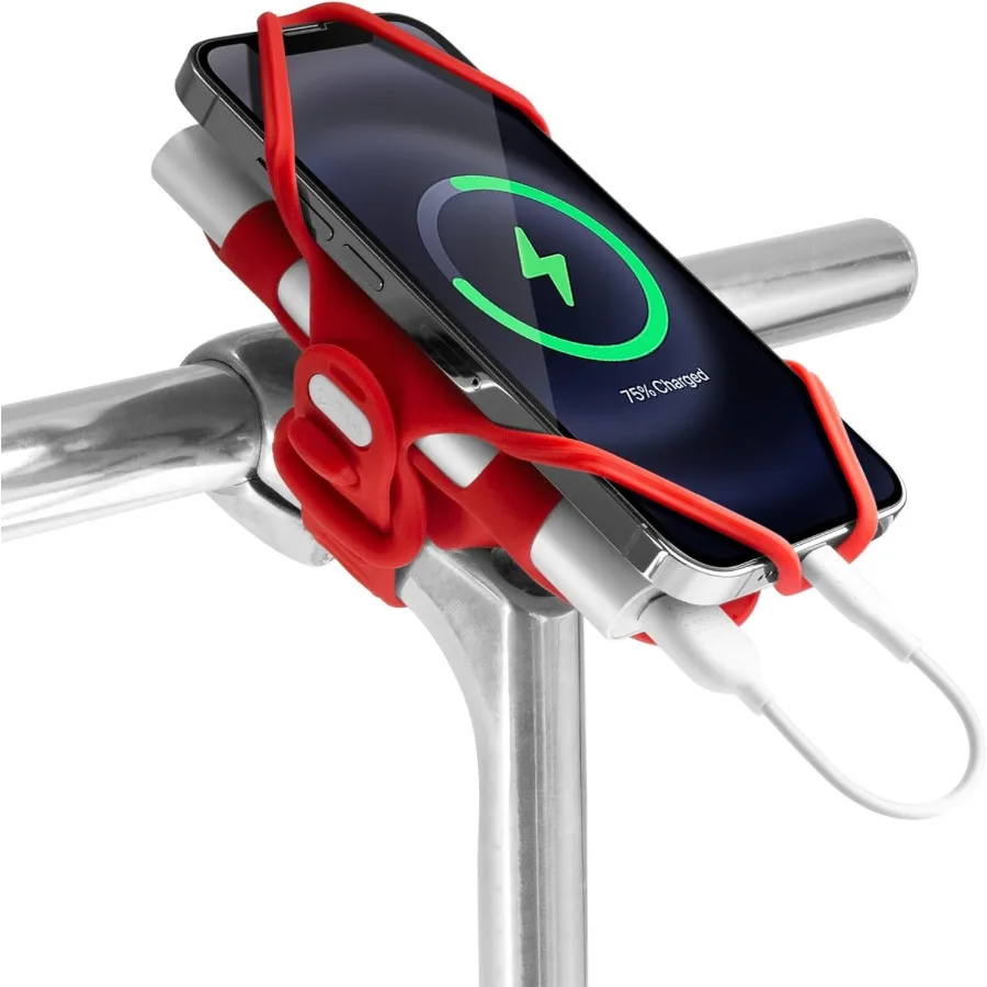 

Универсальное велосипедное крепление для телефона 2 в 1 с держателем зарядного устройства для iPhone 13 12 11 Pro Max и S20 S21 Совместимо с телефонами от