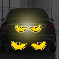 Car Bumpers Stickers Eye Night Safety Driving Reflective Cute Caution Decal Reflective Tape for Bike Bicycles Reflector sticker