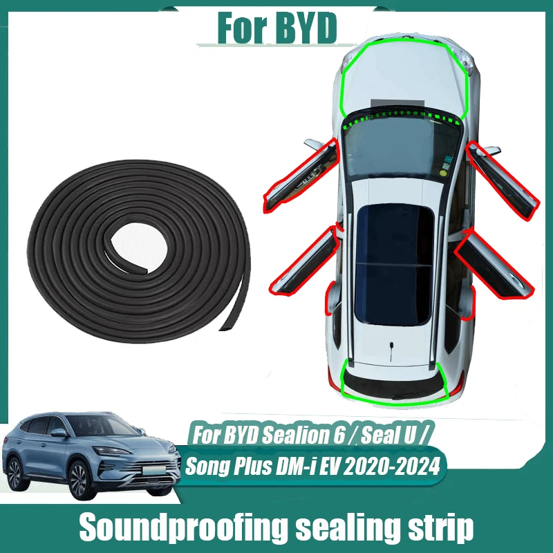 For BYD Sealion 6 Seal U Song Plus DM-i EV 2020 2024 Soundproofing sealing strip Waterproof and dustproof Accessories Kit