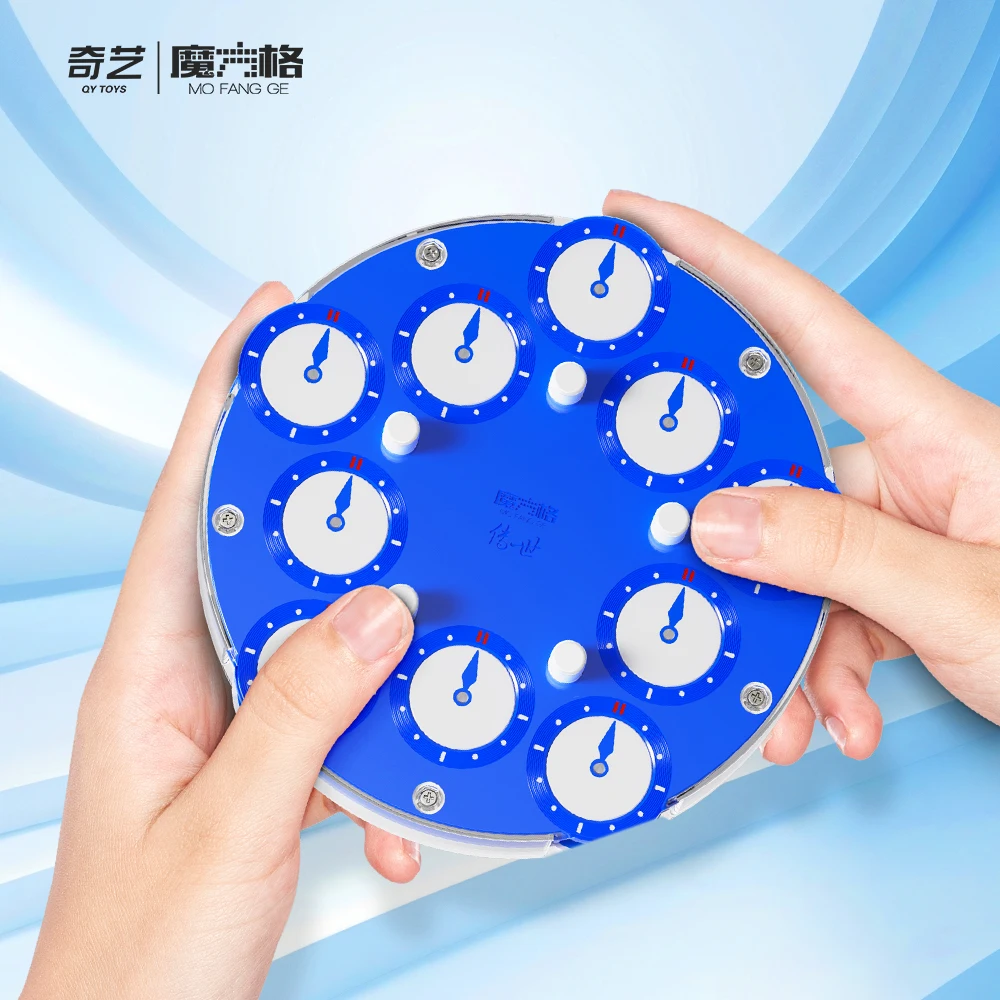 QiYi ساعة سحرية QY 3x3 5x5 ساعة مكعب ألعاب ألغاز احترافية هدية للأطفال