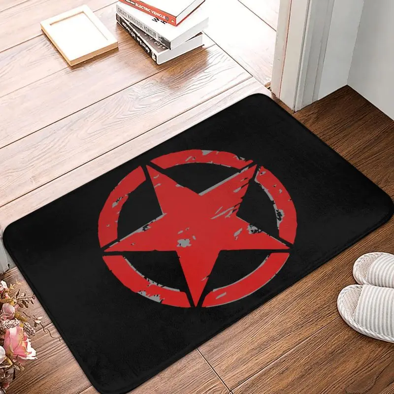 America Tactical Military Star Front Door Mat Anti-Slip Outdoor Quick Dry Doormat Kitchen Balcony Entrance Rug Carpet