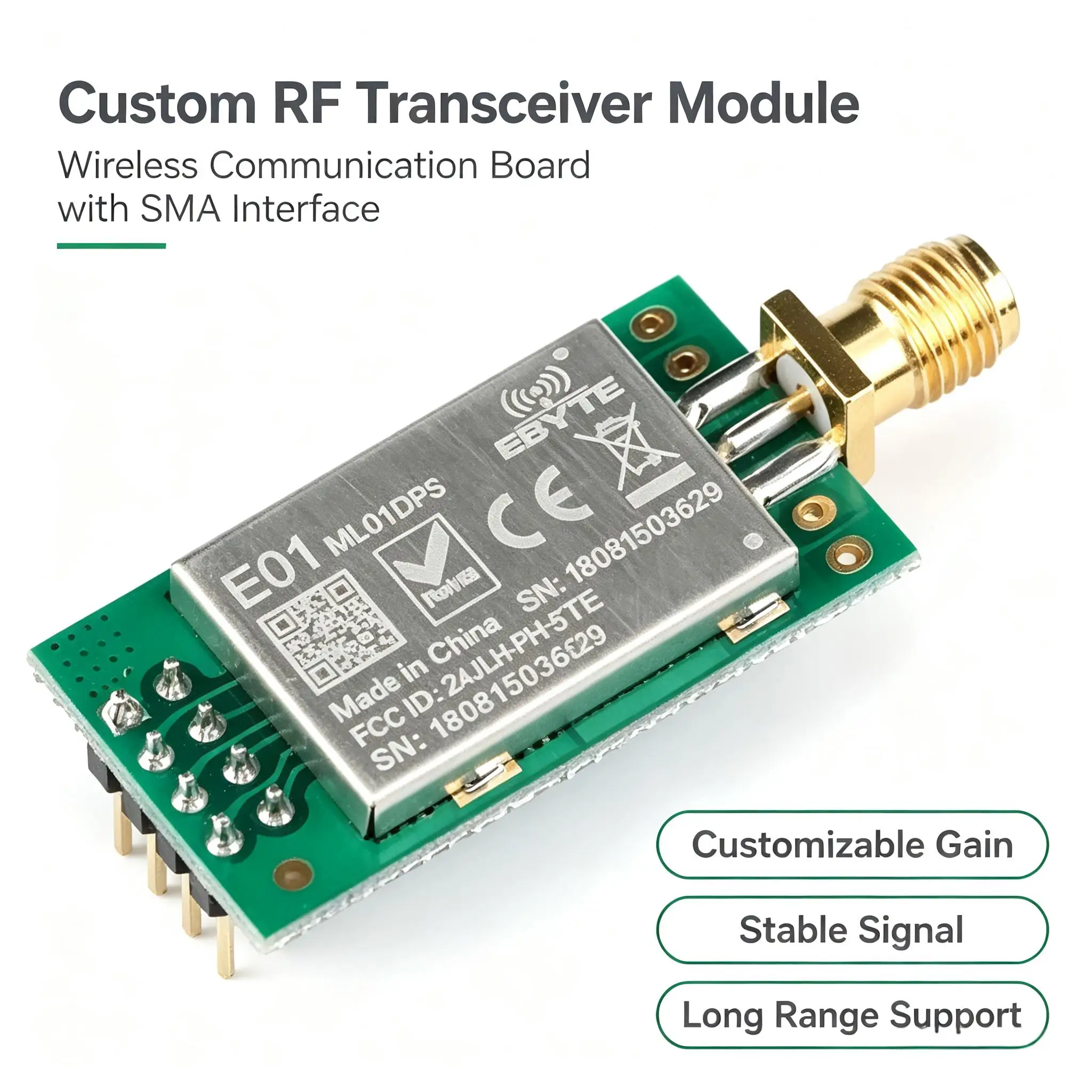 E01-2G4M27D E01-ML01DP5 E01-2G4M27SX EByte NRF24L01P NRF24L01 PA LNA Long Range 2.4GHz SPI DIP IoT Wifi Wireless Module