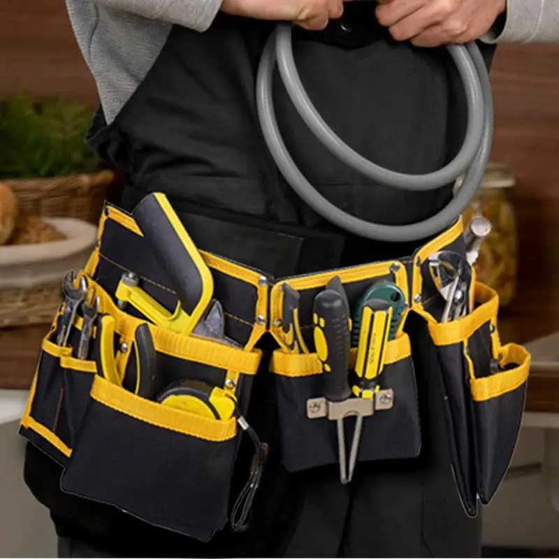 Belt Tool Bags Multi-Purpose Tool Holder Bag with Adjustable Belt Outdoor Tool Organizers to Improve Work Efficiency