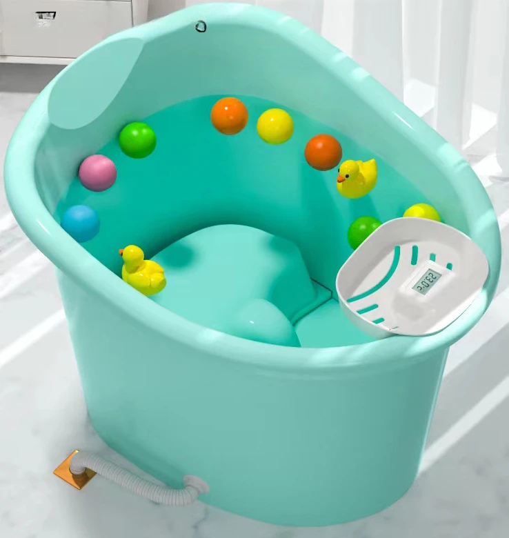 Children's bathtub, baby  tub, baby sittable bathtub, household use