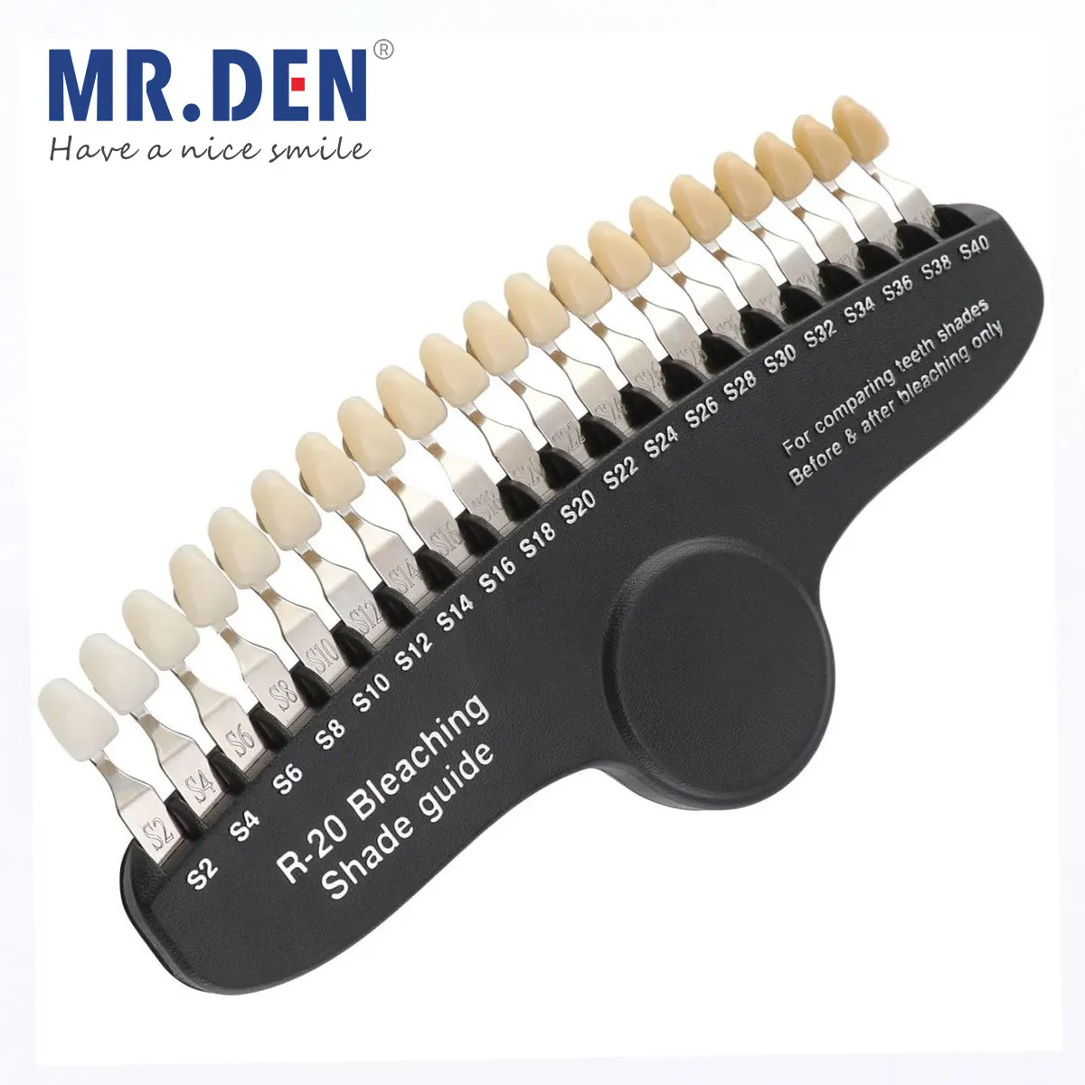 3D Dental Lab Bleach Shade Guide 20/27 Colors Teeth Whitening Porcelain Comparator Toothguide Dentist Clinic Colorimetric Plate