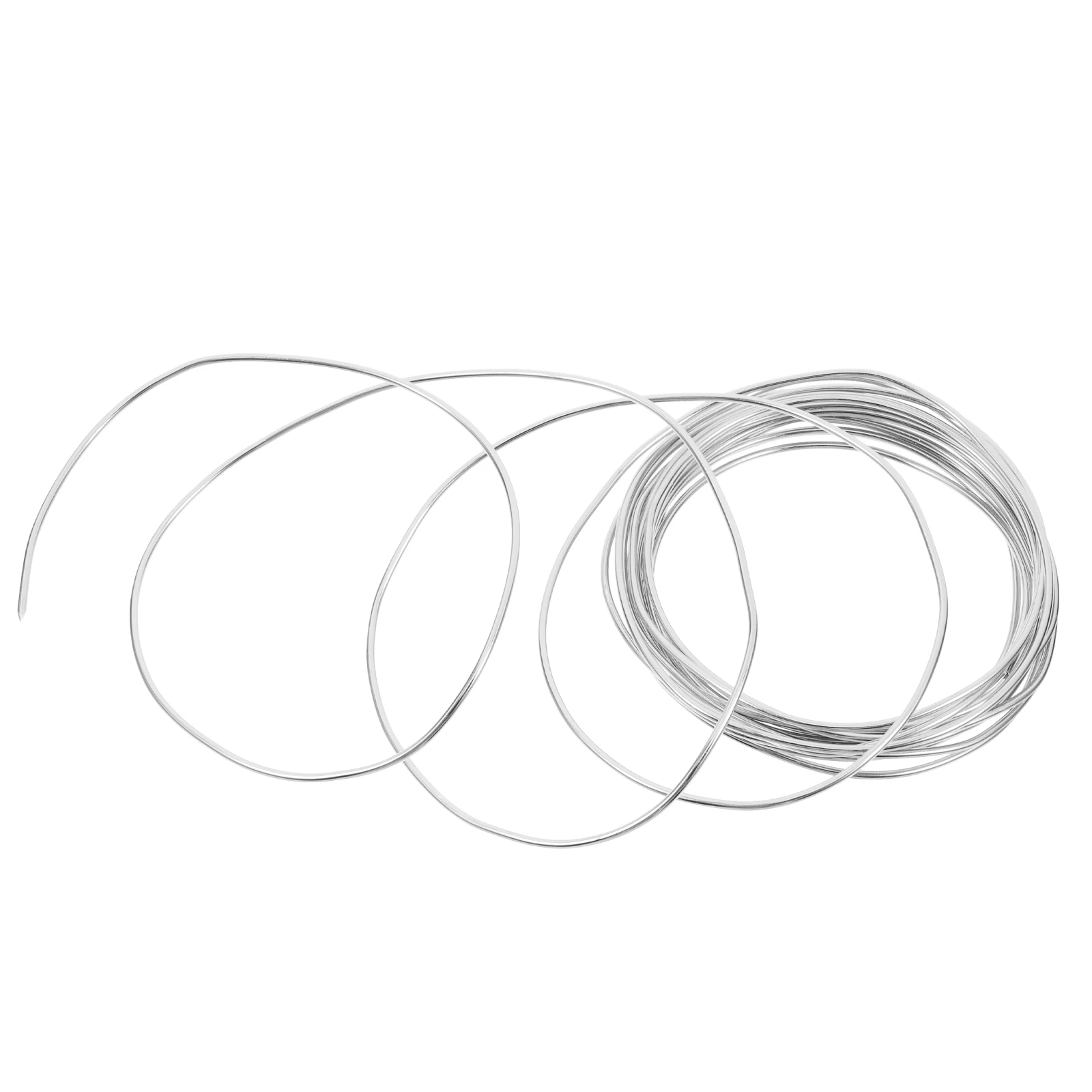 

5 Meters/roll Aluminum Jewelry Material Silver Oxidized Durable for DIY Crafts Beading Sculpting Floral Gardening Bonsai Bright
