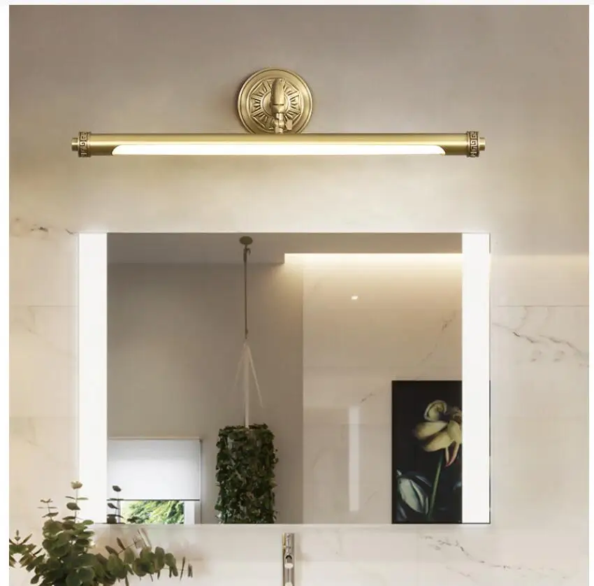 Imagem -05 - Led Cobre Banheiro Wall Light Iluminação Imagem Lâmpada Espelho para Quarto Vestir Vanity Room 41cm 56cm 71cm Recentemente Decora