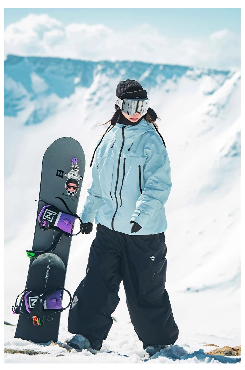 John Snow Wasserdichtes Skianzug-Set für Damen und Herren, wärmeisolierte Snowboardjacke, Hose, Ski-Outfit für Wintersport – Detail 26