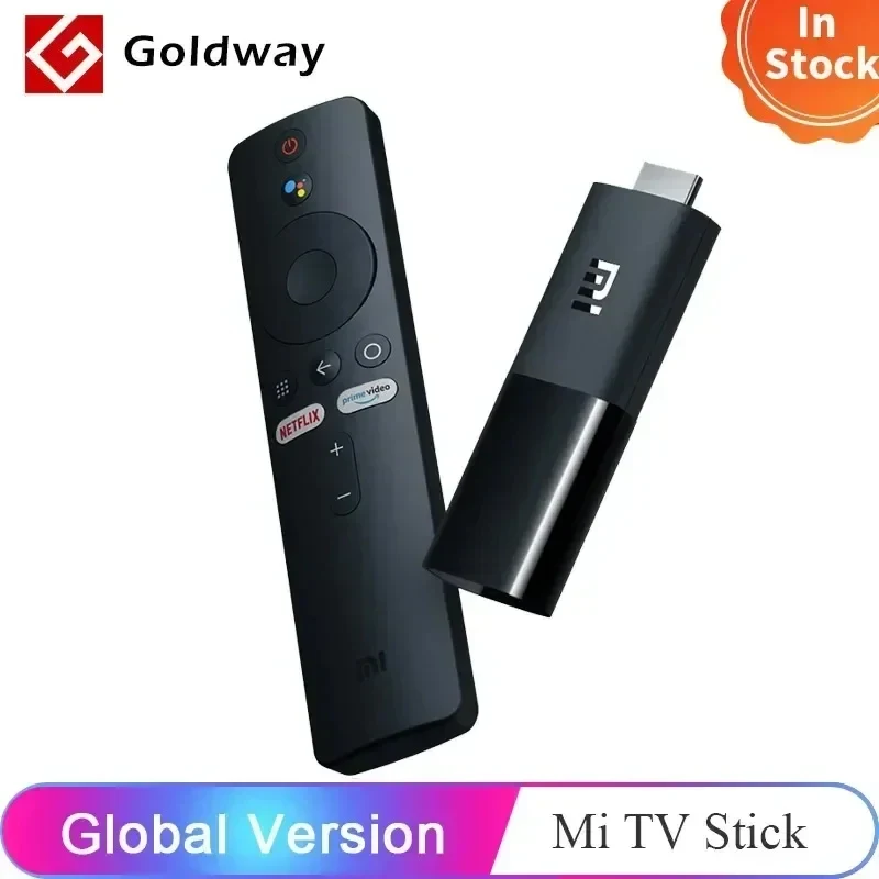 Global Version Xiaomi Mi TV Stick Android TV 9.0 Quad-core 1080P Dolby DTS HD Decoding 1GB RAM 8GB ROM Google Assistant Netflix