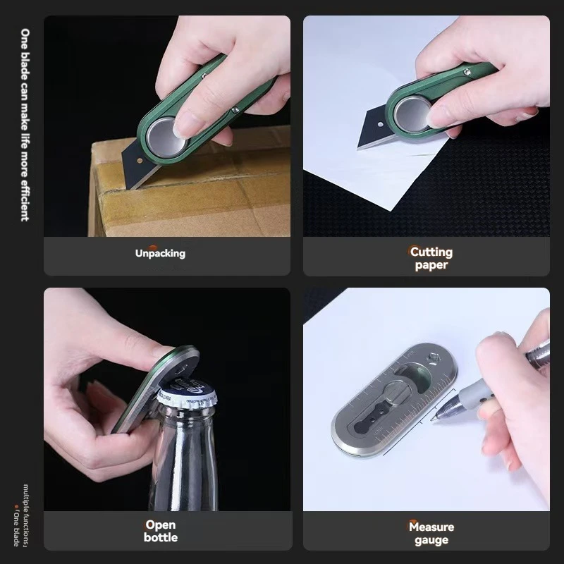 Mini nóż EDC ze stopu tytanu, nóż artystyczny do rozpakowywania, przenośny scyzoryk, brelok do kluczy, nóż narzędziowy EDC do użytku na zewnątrz