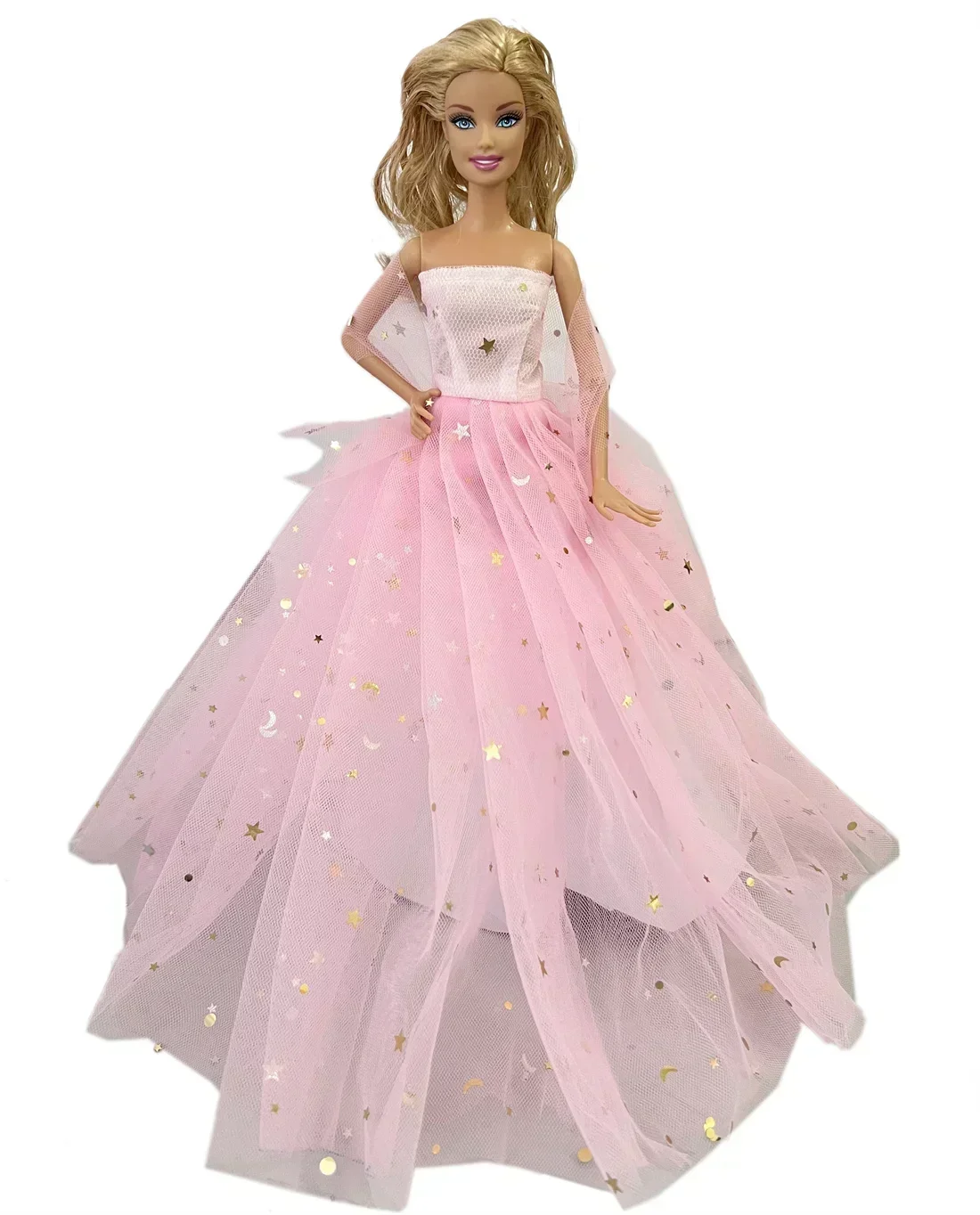 1 Set Cloth Doll Accessories Princess Dress + Shoes for 11.5 Inch 30cm Doll Kids or Birthday Gift