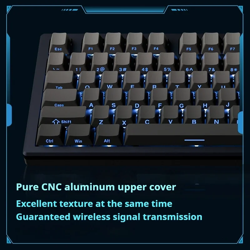 ATK VXE V75X لوحة المفاتيح الميكانيكية لوحة مفاتيح الألعاب المخصصة ثلاثة أوضاع توصيل مفتاح كامل قابل للتبديل السريع ملحقات ألعاب الرياضات الإلكترونية