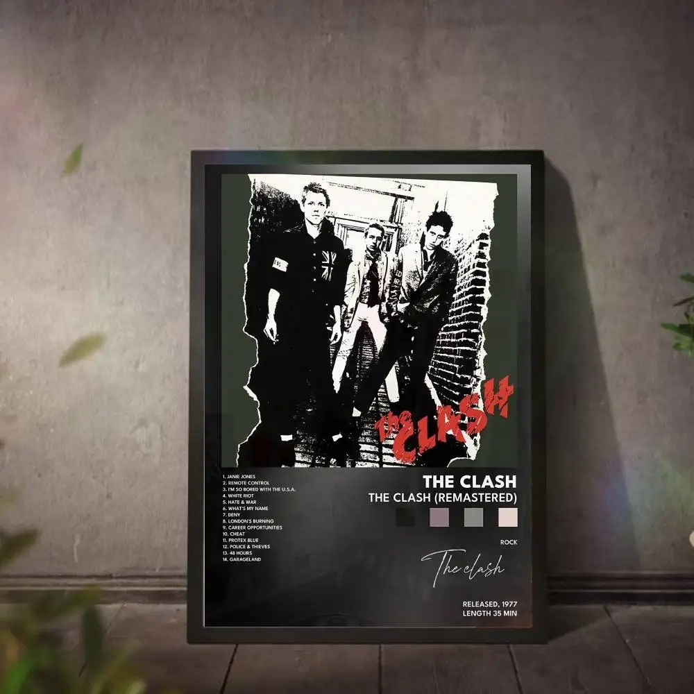T-The C-Clash Poster Music Album Canvas Print Wall Art Room Decor Wall Art Print Home Decor 50X70 Room