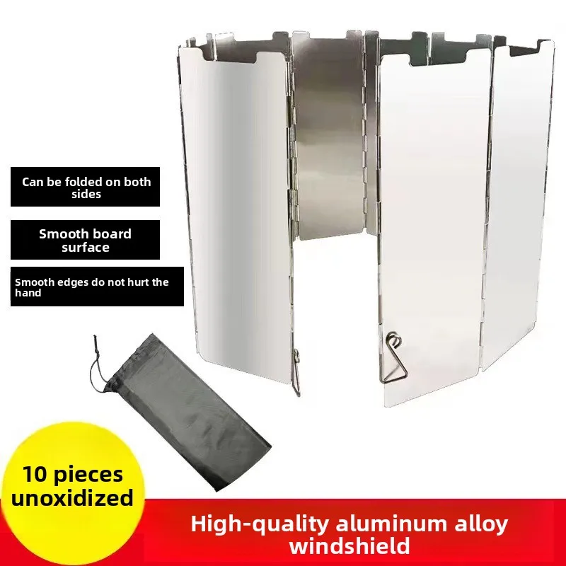

Portable Aluminum Alloy Windproof Cover for Outdoor Camping Stoves, Windproof and Foldable, Perfect for Picnics and Camping