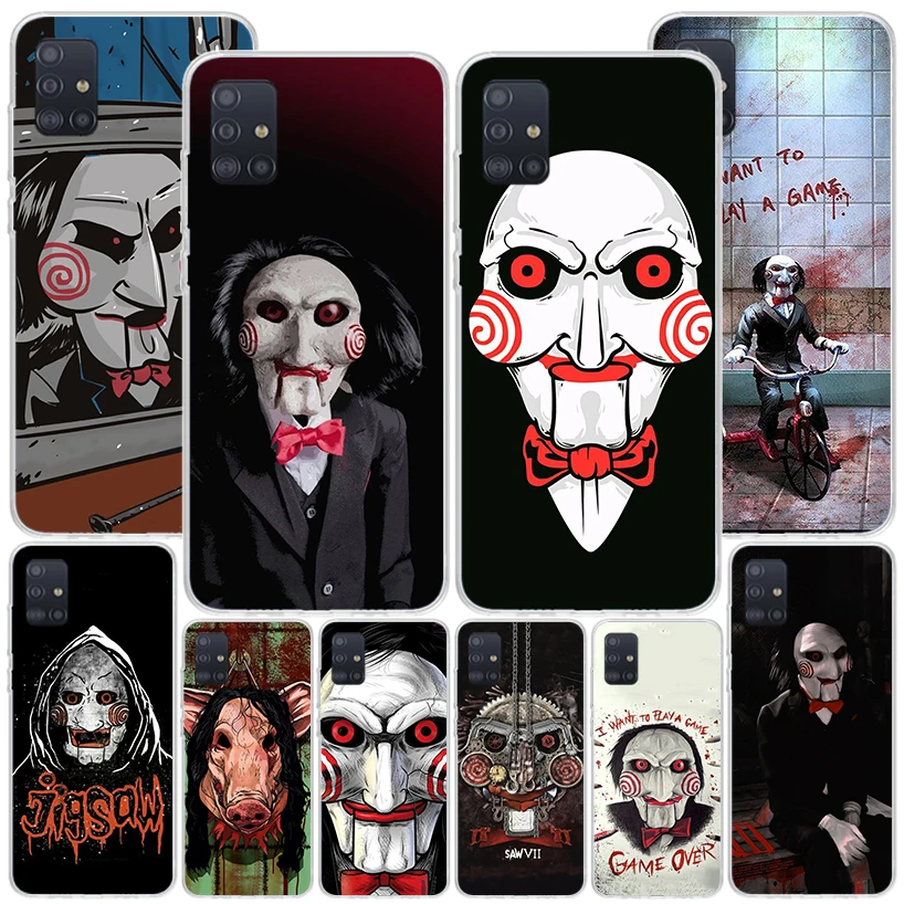 The Jigsaw Killer Horror Phone Case For Samsung Galaxy A51 A41 A31 A21S A11 A01 A71 A50S A40 A30 A20S A10S A6 A7 A8 A9 Print Cov