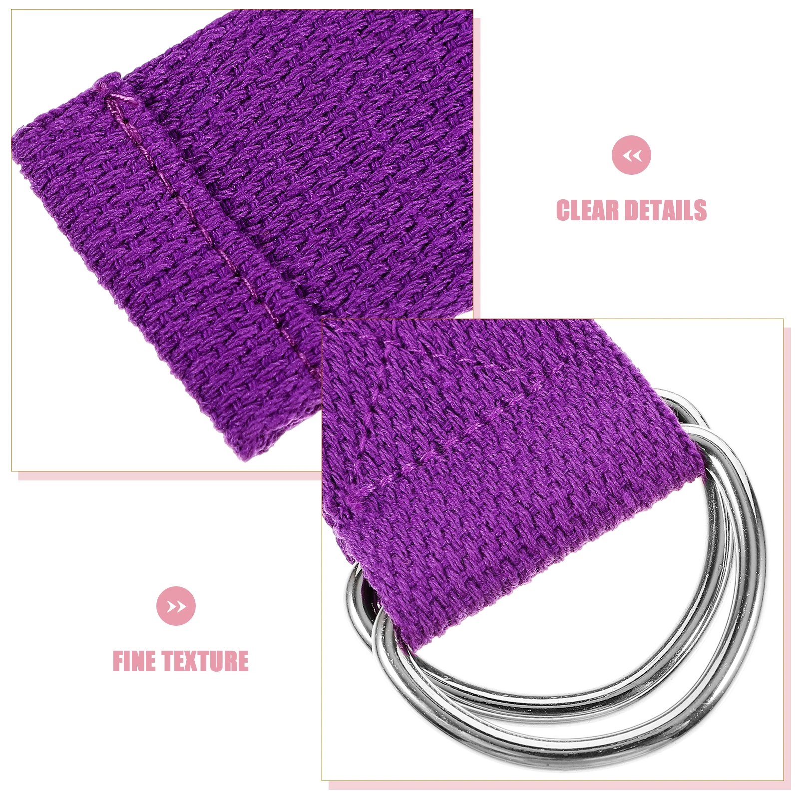 3 قطع من أحزمة اليوغا متعددة الأغراض، حزام تمارين قابل للتعديل، حامل حصيرة، ملحق تمارين للتمدد والمقاومة