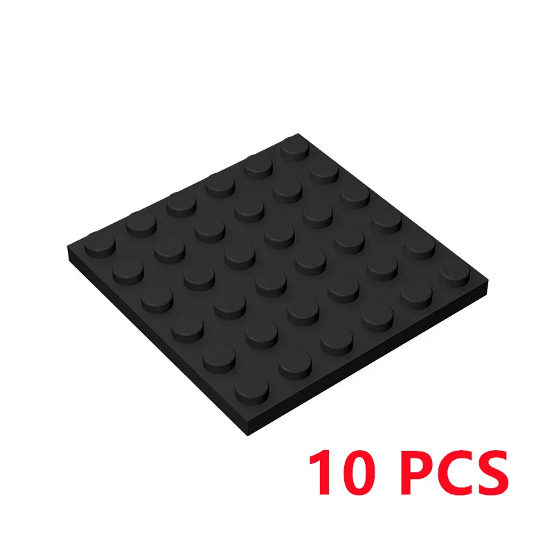 10 Pcs/lot Buildings Blocks 3958 Plate 6x6 Bricks DIY Assmble Collections Bulk Modular GBC Toy For High-Tech MOC Set