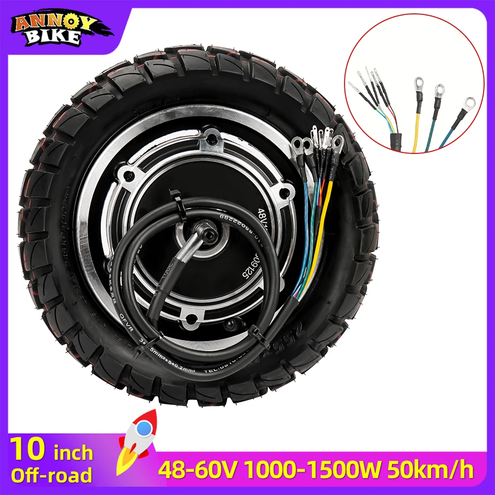 10inch 48v60v 1000W 1200w 1500w Electric BIcycle Motor Engine Wheel For Dual Drive Folding Scooter DIY