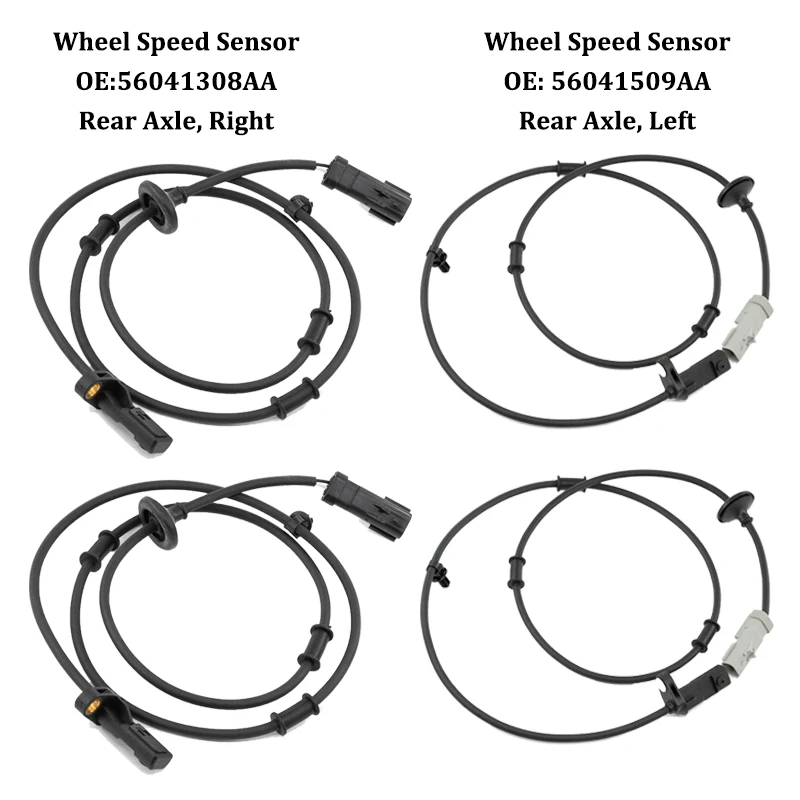 

Датчик скорости колеса 56041308AA 56041509AA для Jeep Grand Cherokee II (WJ WG) 1999-2005 гг. 2.7L 3.1L 4.0L 4.7L Задний мост правый левый