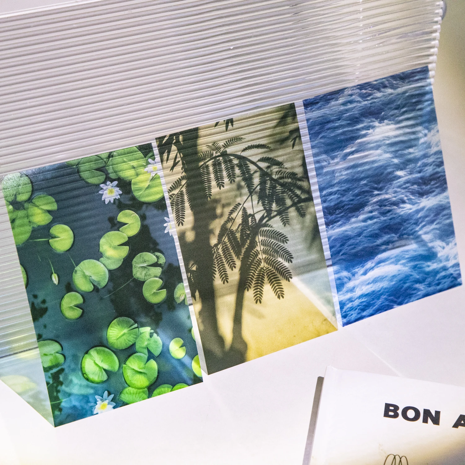 Summer Vibe Series Vintage Rain Sea Flower Shadow Landscape PET Sticker Creative DIY Journal Material Collage Stationery
