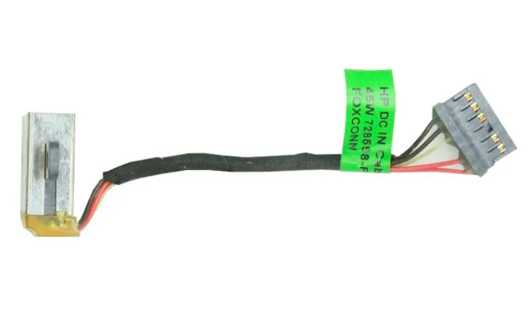 Conector de alimentação DC com cabo para HP Elitebook 1040 G1 G2 G3 G4 728598 -Cabo flexível de carregamento DC-IN para laptop FD6