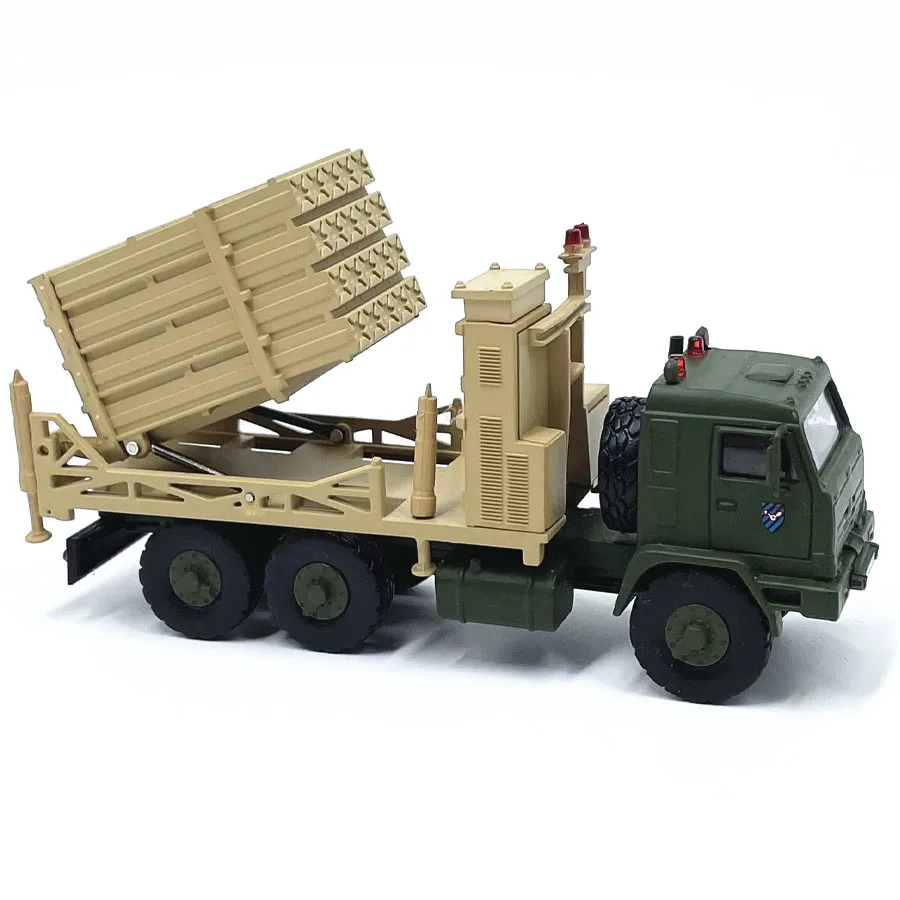 Diecast 1:72 Scale Iron Dome Defense System Missile Transport Vehicle Alloy Finished Military Tank Model Simulation Decoration