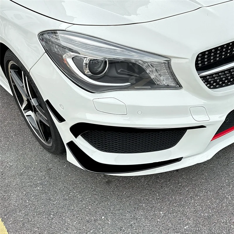 

For Mercedes Benz CLA Class C117 AMG Line 2013-2015 Front Bumper Lip Splitter Spoiler Diffuser Cover Trim-A61E