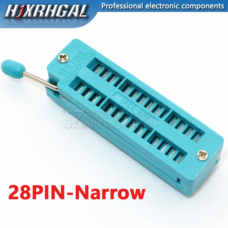 1PCS 14 16 18 20 24 28 32 40 P Pin 2.54 MM Green DIP Universal ZIF IC Socket Test Solder Type IC Connector Socket Test Seat