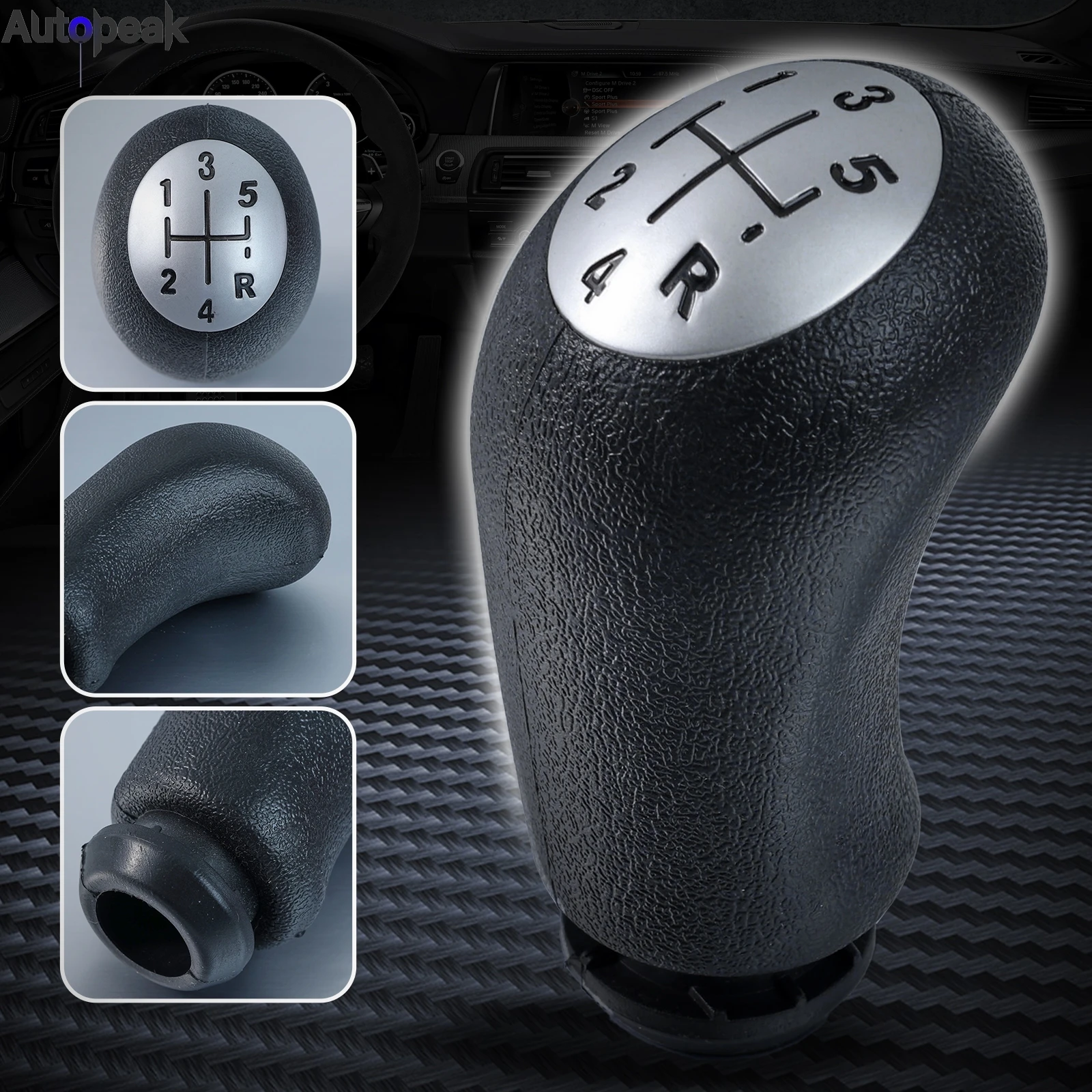 

Shift Knob Gear 5 Speed For Renault Kangoo II Clio III Laguna II Espace IV Dacia Logan I Leather Lever Stick Headball Accessory