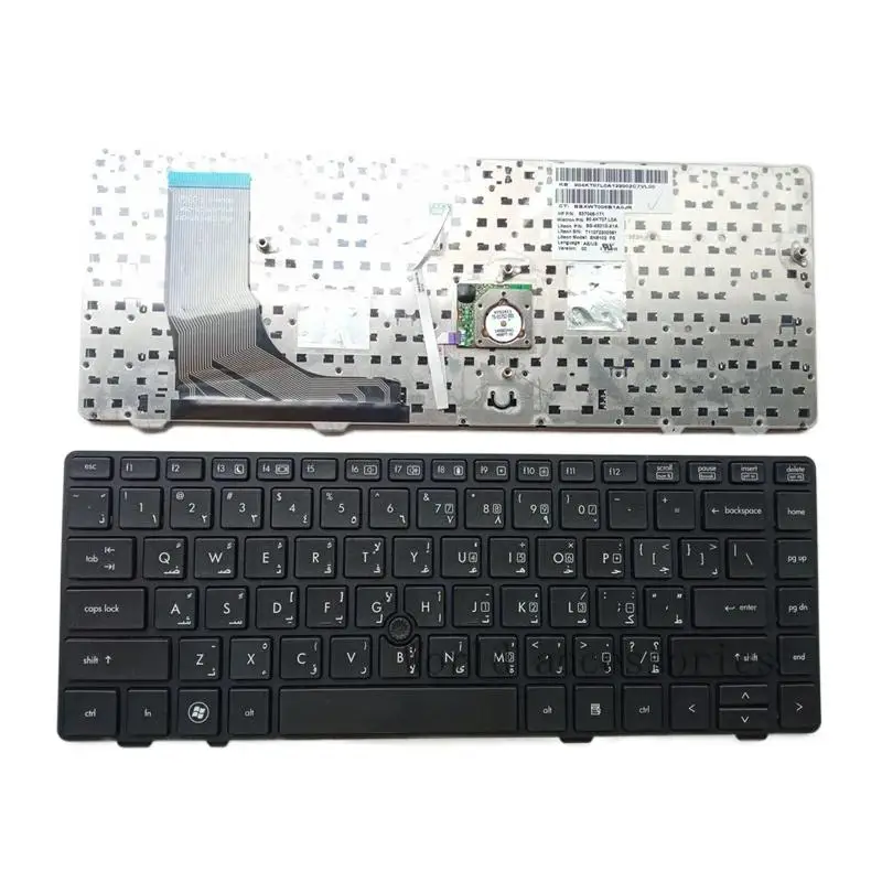 WYORESY US/AR/RU Laptop Keyboard For HP Probook 6360B 6360T 6450B 6455B 6460 6460B 6465B