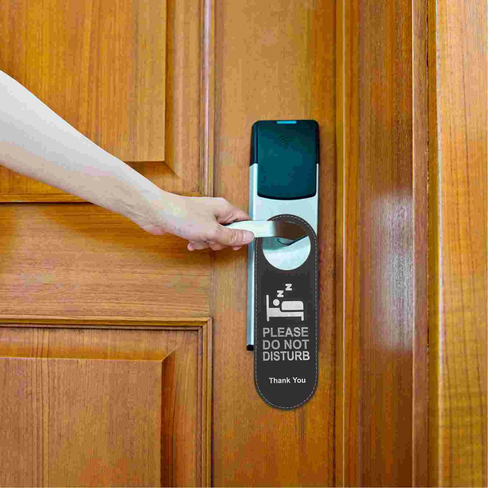 4 Pcs Hotel Do Not Disturb Sign Listing Signs Double Sided Door Hanging Tag