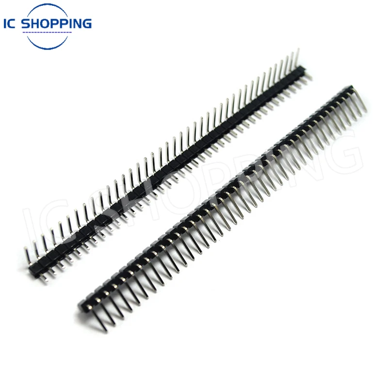 10PCS 1x40P 2X40P 2.54mm Single Row single pin curved Pin Header Connector Strip Curved Needle For Arduino Electronic Components - Image 3