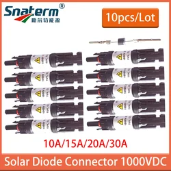 5/10pcs 10A 15A 20A 30A Best quality diode connection Blocking Diode to connect solar panels in parallel Solar diode connector
