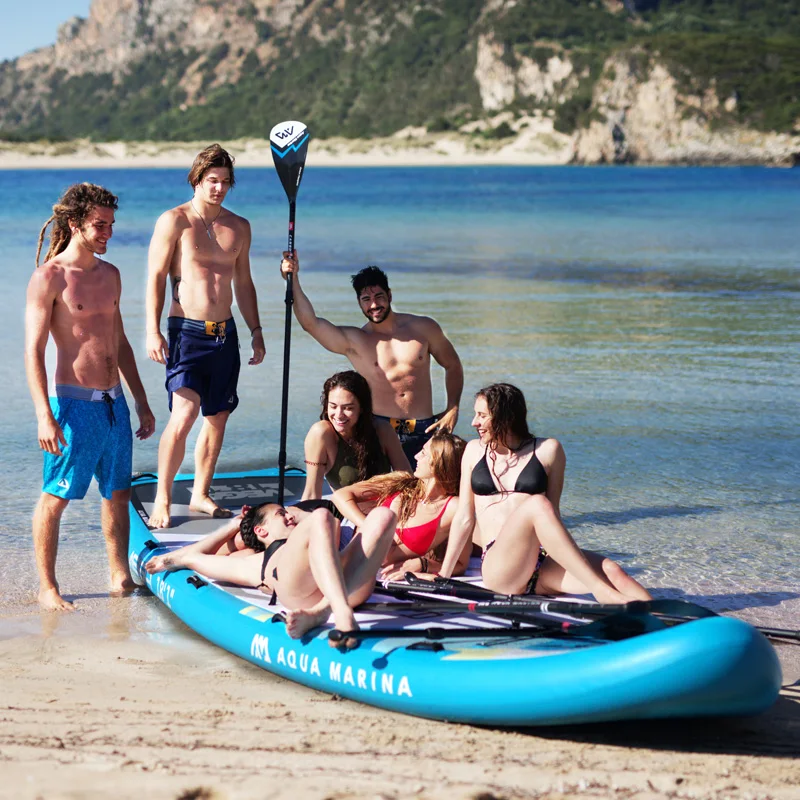 CLUB BOARD MEGA 550*152*20cm Big Size Inflatable SUP Stand Up Paddle Board Surfboard Inflatable Boat With Camera Mount