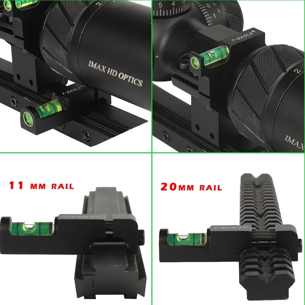 Tevo Metal Bubble Level Set For 25.4mm/30mm Tube Rifle Scope Mount Holder Tactical Optics Sight Ring Spirit Level
