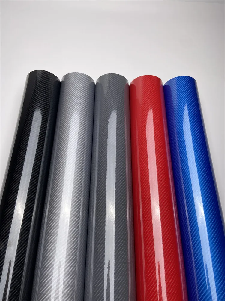 AliExpress Aomior Glossy 6D Carbon Fiber Vinyl Wrap Self-Adhesive Film Motorcycle Bike Sticker Grey Silver Red Black 6D Carbon Car Adhesive Vinyl
