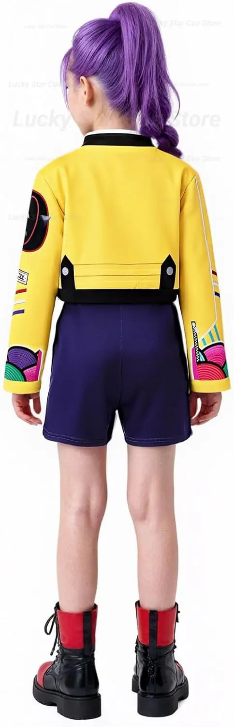 2025 فانتازيا فتاة K-Pop شيطان الصيادين زي الأطفال تأثيري البوب المغني رومي زوي ميرا مجموعة ملابس مهرجان الاطفال الملابس #5