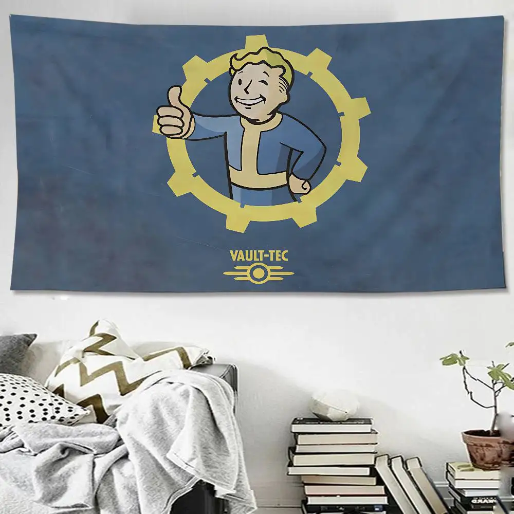 Game F-Fallouts Cartoon Tapestry Art Science Fiction Room Home Decor Wall Hanging Sheets