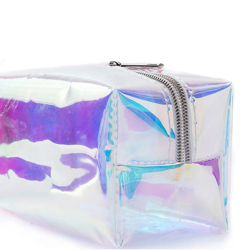 Holographic Makeup Bag Cosmetic Travel Bag Toiletry Organizer Purse For Women 2023 New Colorful Organizer Pouch Travel Fashion