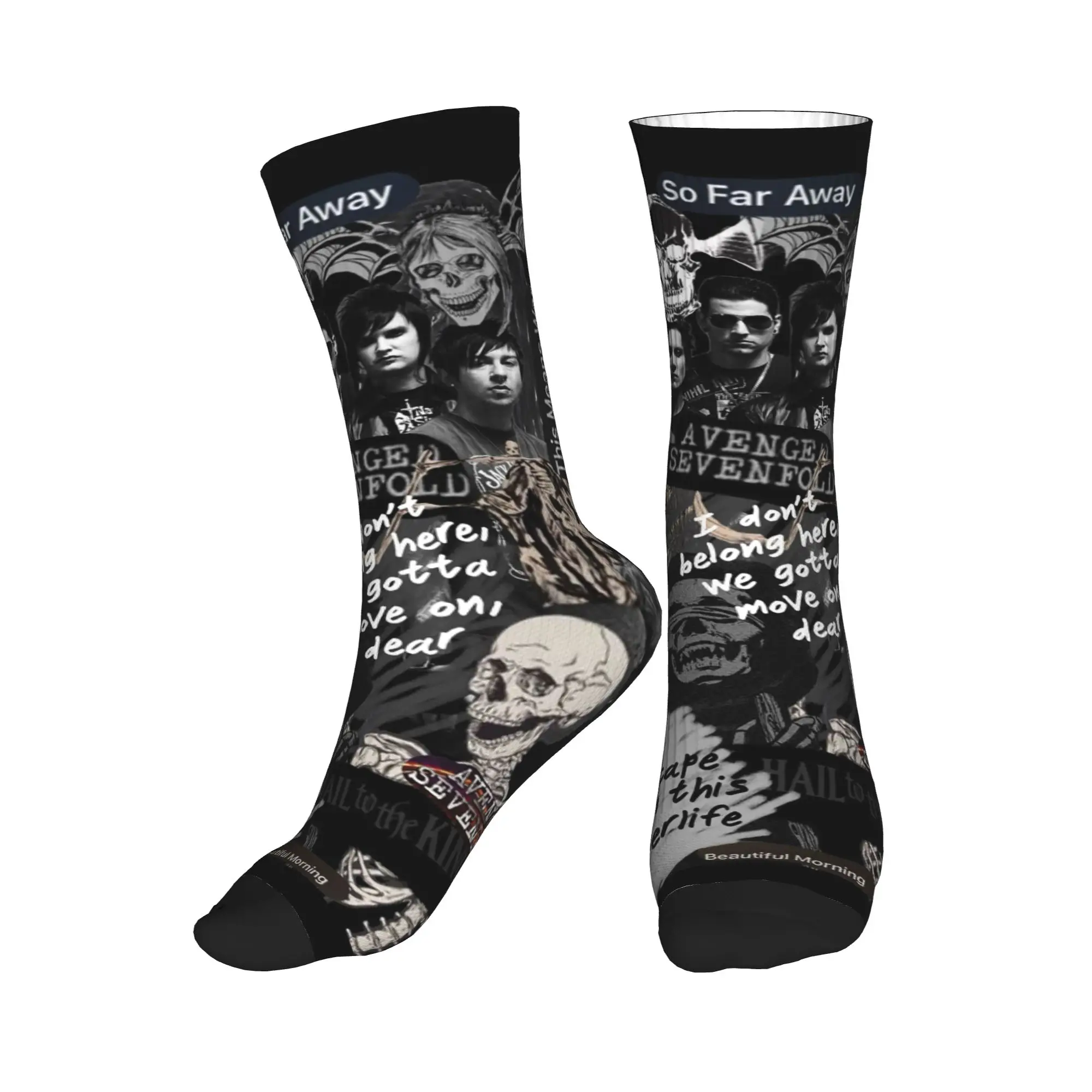 

All Seasons Avenged Sevenfold Sport Middle Tube Socks High Quality Crew Socks Fashion Stockings for Men Women