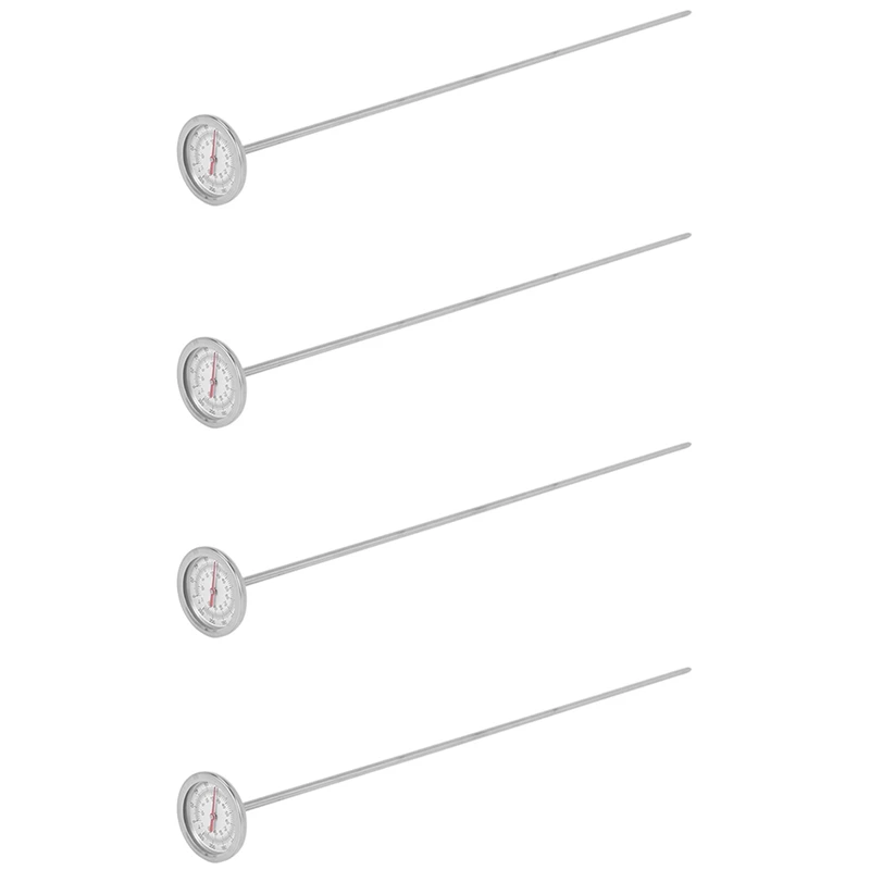 4X Uzun Kök Kompost Toprak Termometresi - Hızlı Tepkili Paslanmaz Çelik 20 İnç - Ölçüm Probu - Fahrenheit ve Santigrat