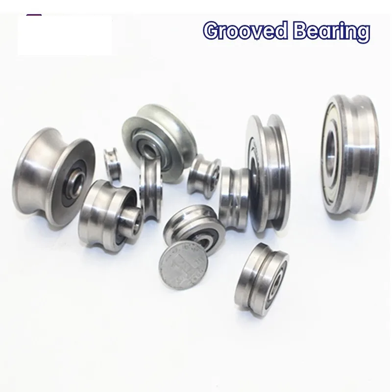10PCS Straightening Mixed Wheel Over Line with Groove Bearing V6001 12X28X8MM Pulley V Groove type