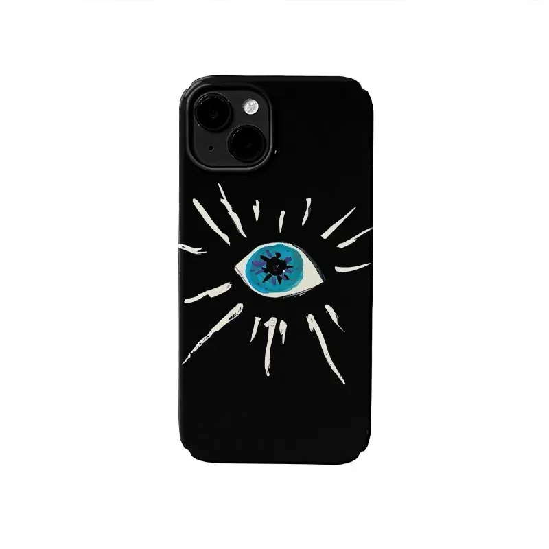

Blue Abstract Eyes Phone Case for IPHONE 17 Air 16E 15 PROMAX 14 Plus 13 12 MINI 11 PRO 16Plus XR XS MAX SE Acrylic Phone Cover