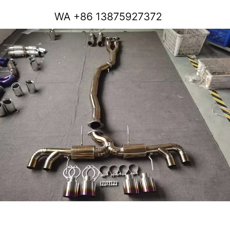 Custom 4 Inch Catback Exhaust System for R35 High Performance Muffler Pipe Replacement Parts